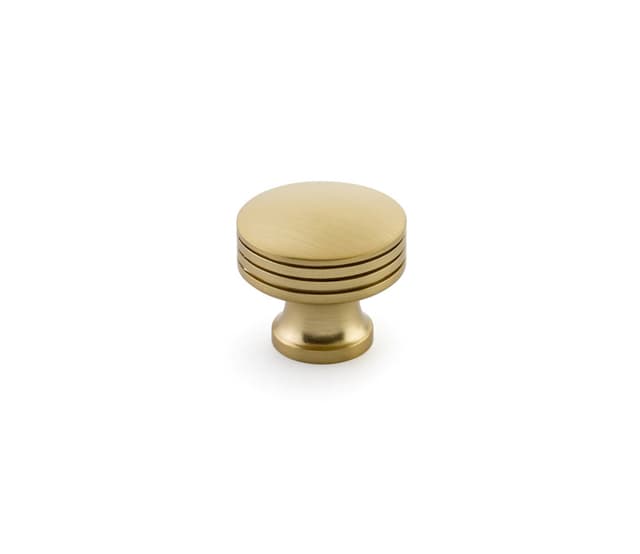 1-1/4" Menlo Park Round Cabinet Knob, Signature Satin Brass