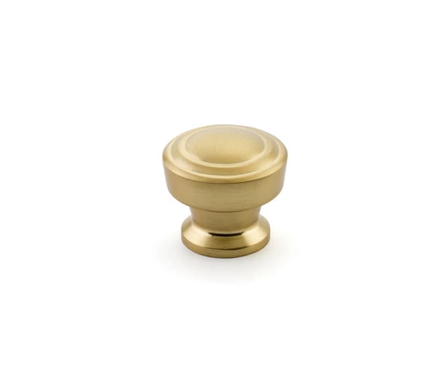 1-1/4" Menlo Park Cabinet Knob, Signature Satin Brass