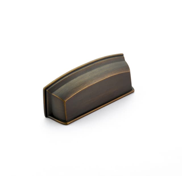 3-1/2" Menlo Park Cup Pull, Ancient Bronze