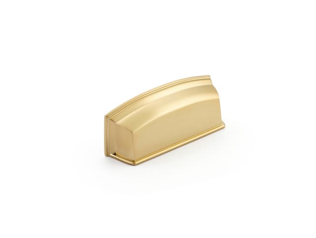 3-1/2" Menlo Park Cup Pull, Signature Satin Brass