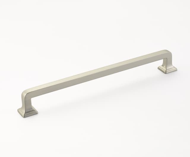 8" Menlo Park Cabinet Pull, Satin Nickel