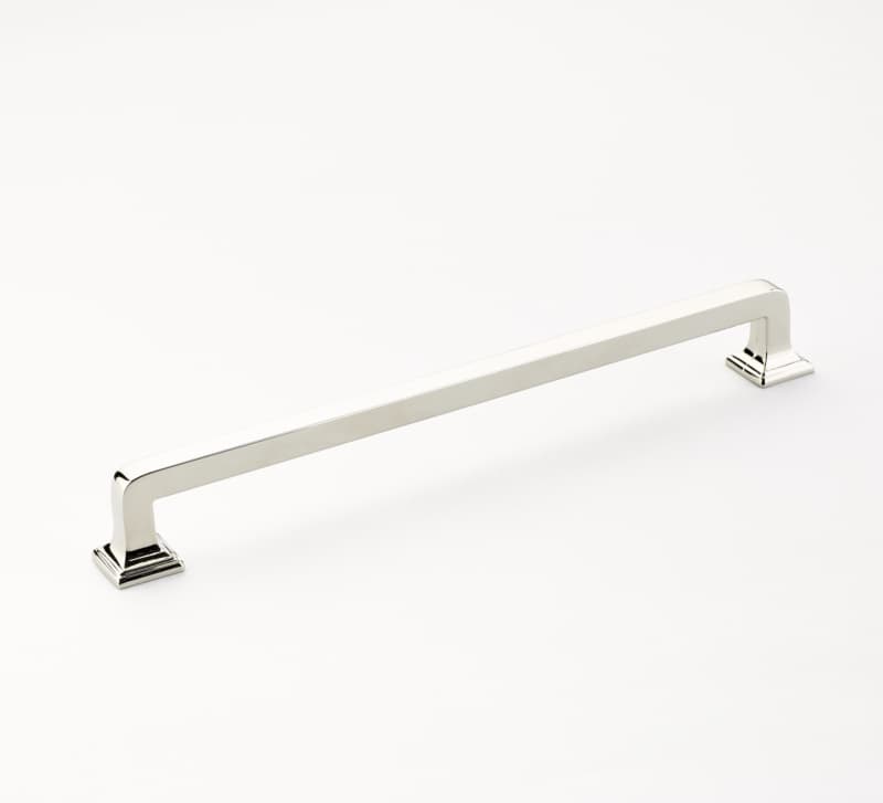 8" Menlo Park Cabinet Pull, Polished Nickel