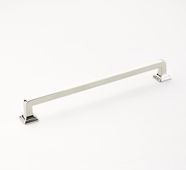 8" Menlo Park Cabinet Pull, Polished Nickel