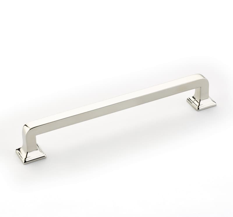 6" Menlo Park Cabinet Pull, Polished Nickel
