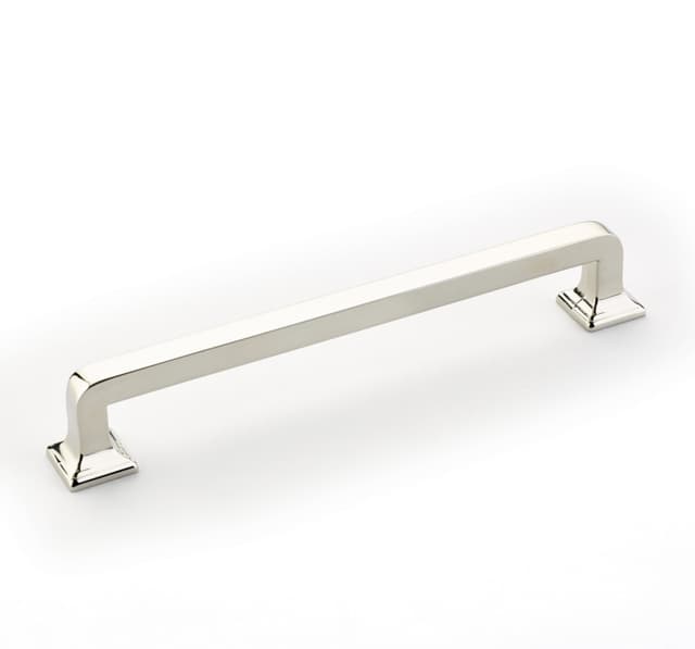 6" Menlo Park Cabinet Pull, Polished Nickel