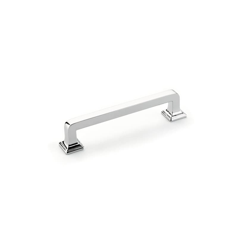 4" Menlo Park Cabinet Pull, Polished Chrome