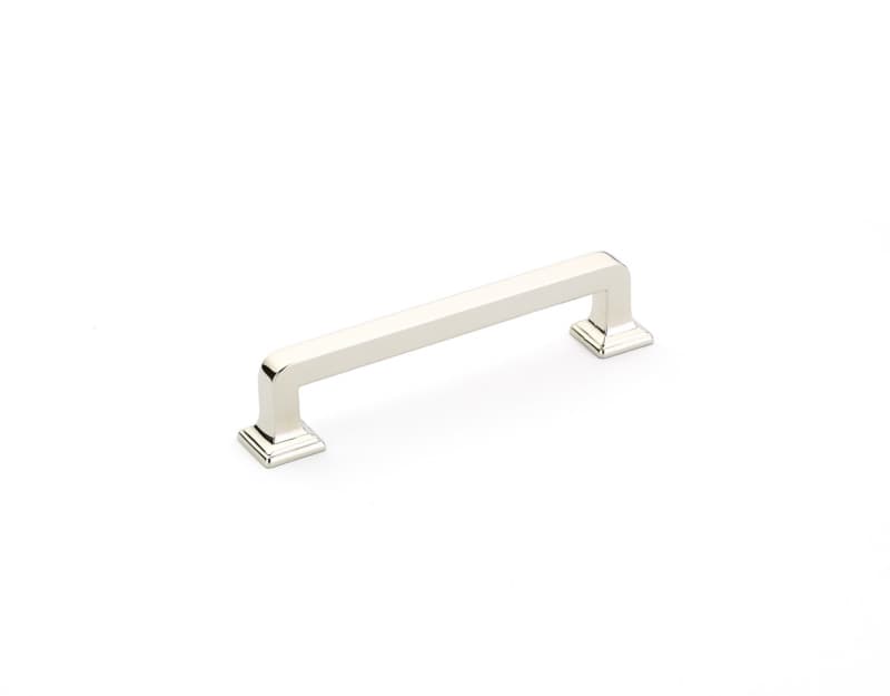 4" Menlo Park Cabinet Pull, Polished Nickel