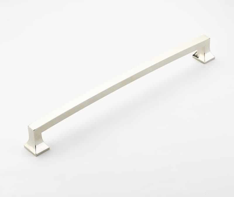 15" Menlo Park Arched Appliance Pull, Polished Nickel