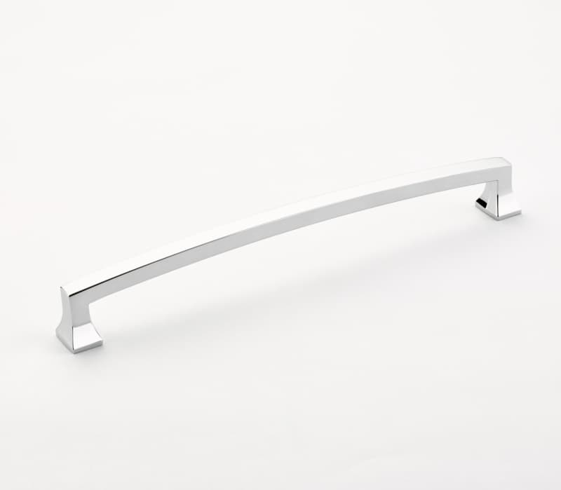 8" Menlo Park Arched Cabinet Pull, Polished Chrome