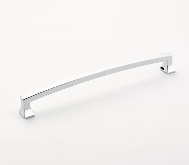 8" Menlo Park Arched Cabinet Pull, Polished Chrome