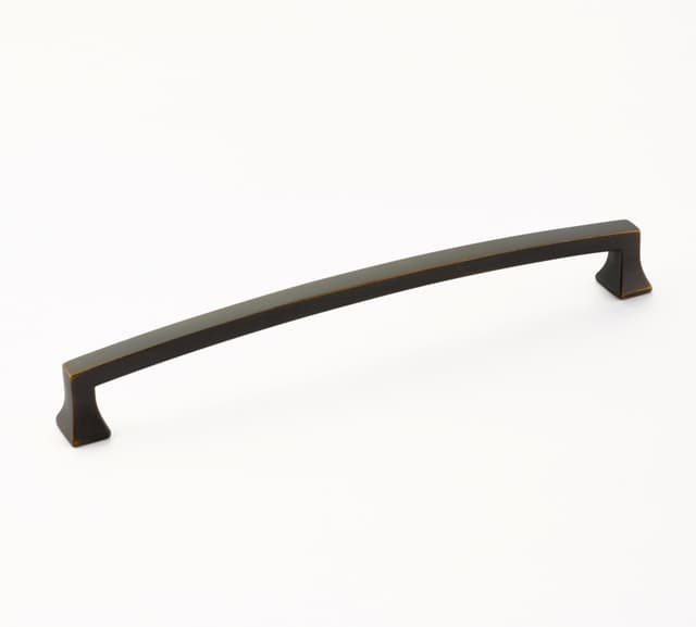 8" Menlo Park Arched Cabinet Pull, Ancient Bronze