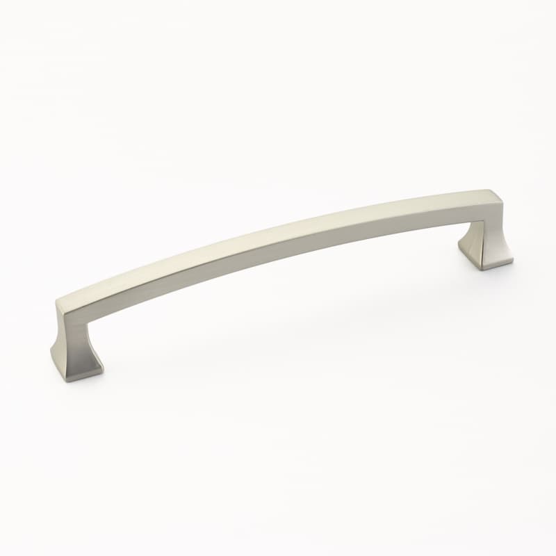 6" Menlo Park Arched Cabinet Pull, Satin Nickel