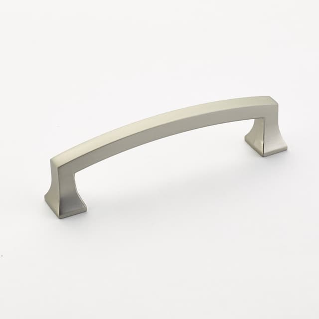 4" Menlo Park Arched Cabinet Pull, Satin Nickel