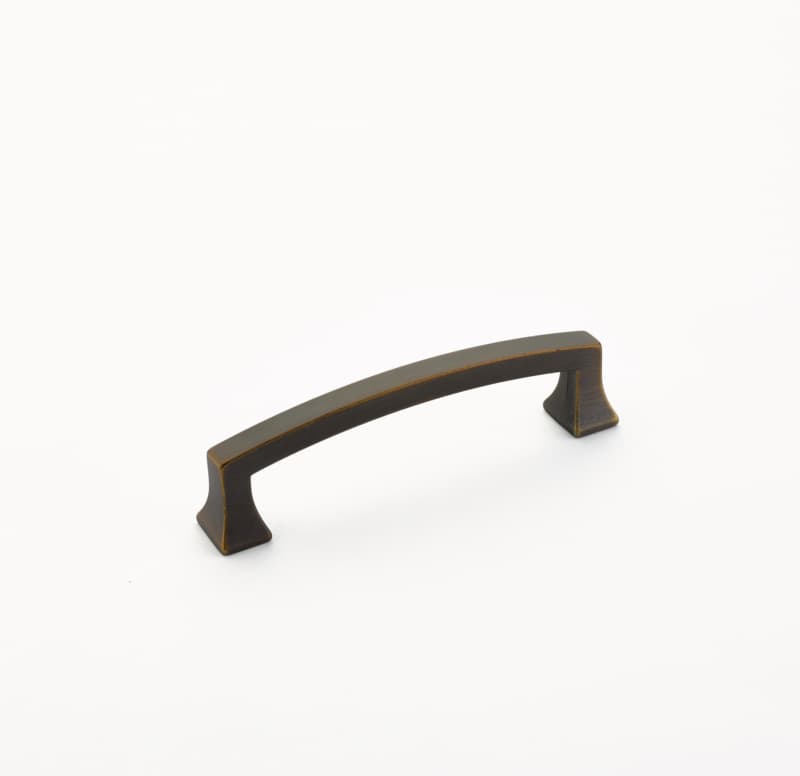 4" Menlo Park Arched Cabinet Pull, Ancient Bronze