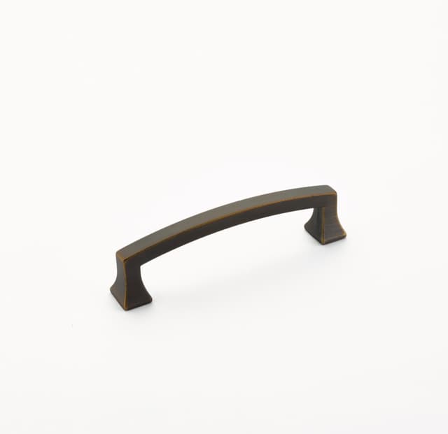 4" Menlo Park Arched Cabinet Pull, Ancient Bronze