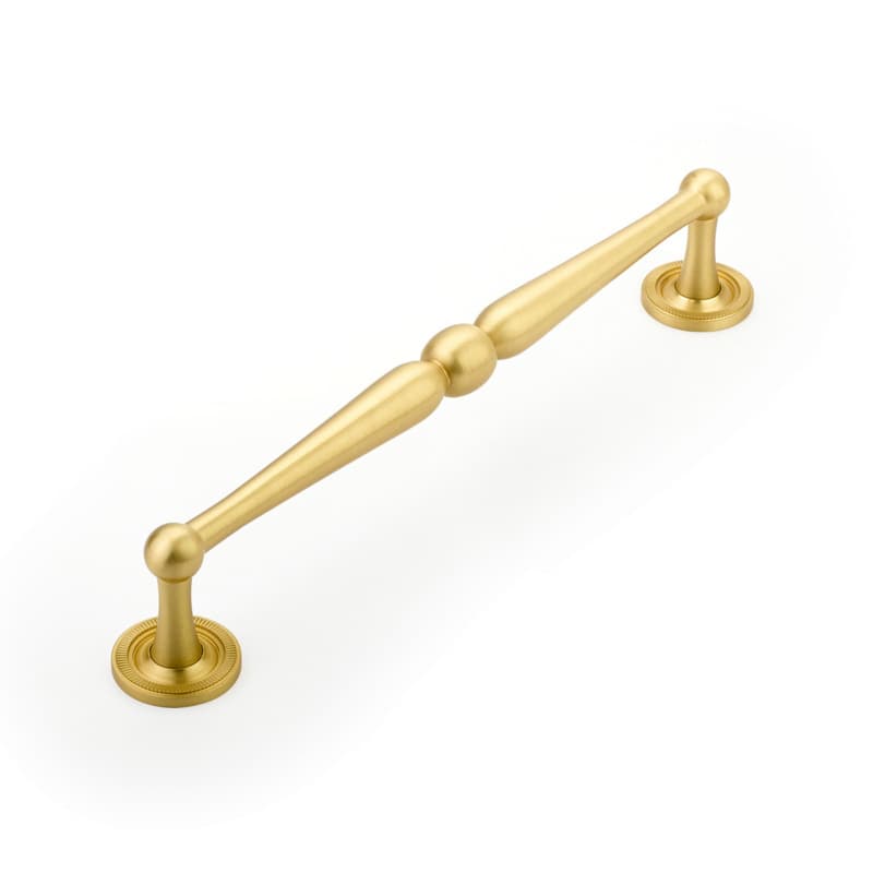 8" Atherton Cabinet Pull, Satin Brass