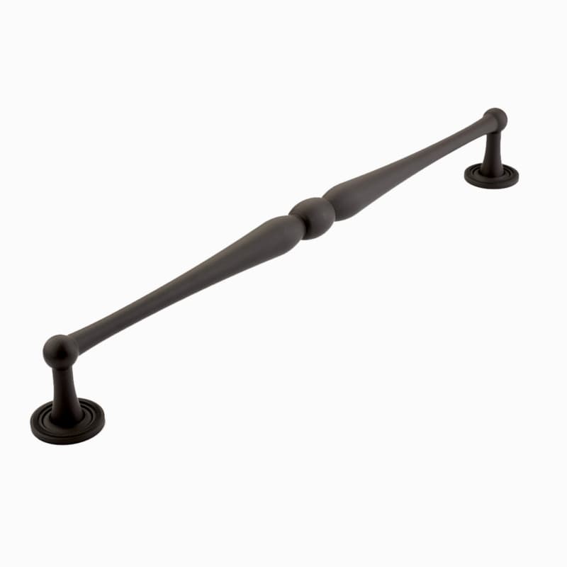 15" Atherton Knurled Footplate Appliance Pull, Oil Rubbed Bronze