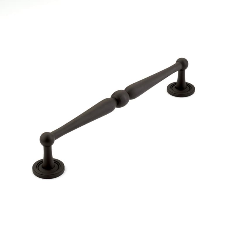 8" Atherton Plain Footplate Cabinet Pull, Oil Rubbed Bronze