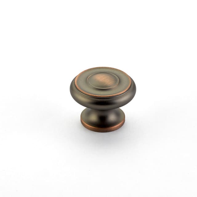 1-1/2" Traditional Cabinet Knob, Aurora Bronze