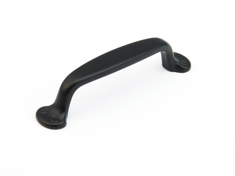 4" Country Cabinet Pull, Flat Black
