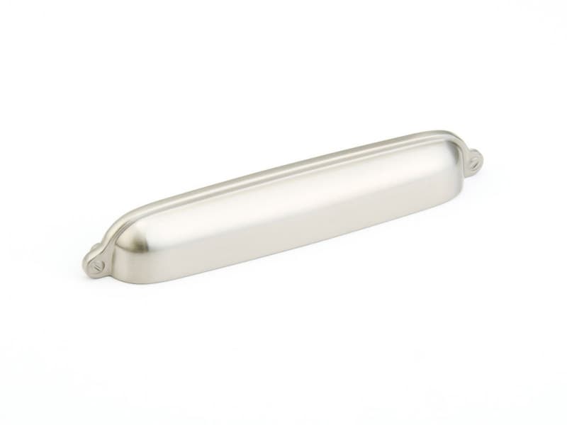 6" Country Cup Pull, Satin Nickel