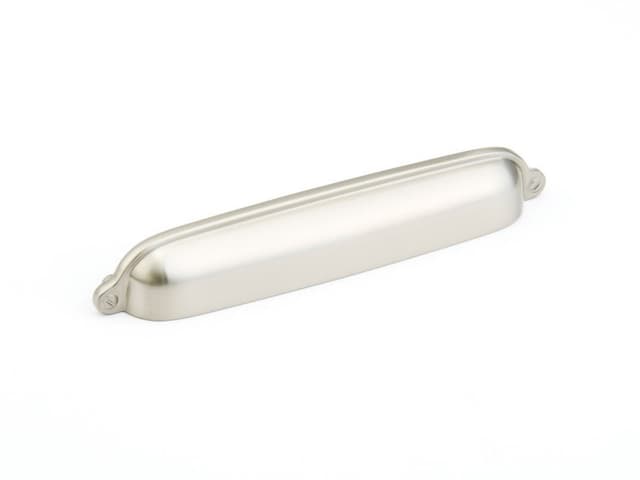 6" Country Cup Pull, Satin Nickel
