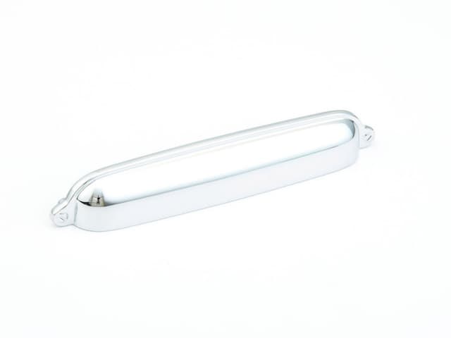 6" Country Cup Pull, Polished Chrome
