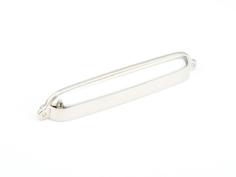 6" Country Cup Pull, Polished Nickel