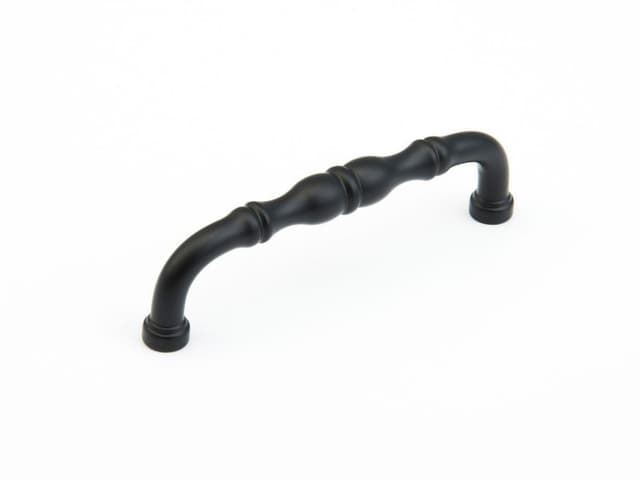4" Colonial Cabinet Pull, Flat Black
