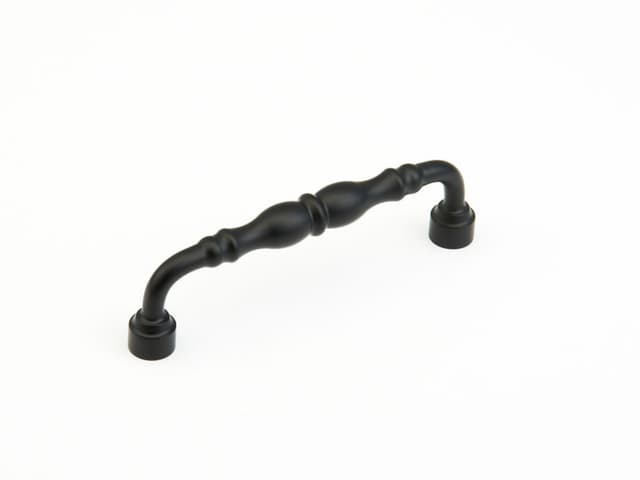 6" Colonial Cabinet Pull, Flat Black