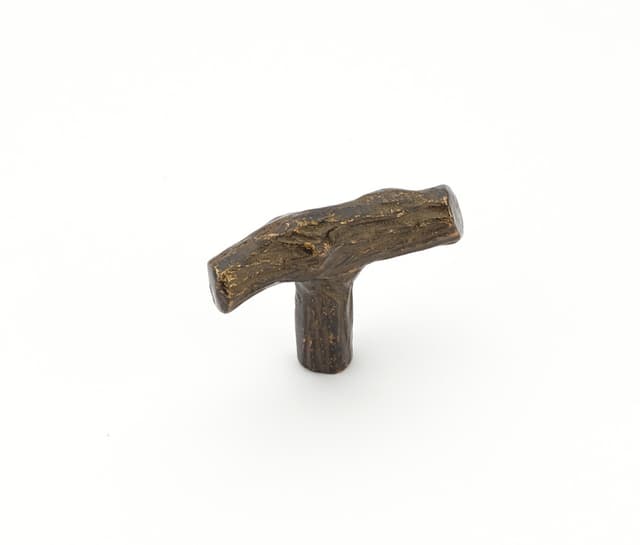 2" Mountain Cabinet Knob, Antique Bronze