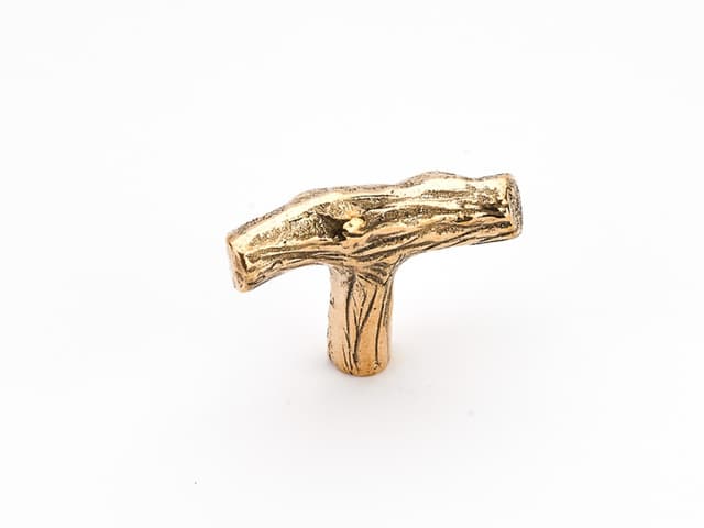 2" Mountain Cabinet Knob, Natural Bronze