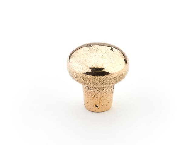 1-1/4" Mountain Round Cabinet Knob, Natural Bronze
