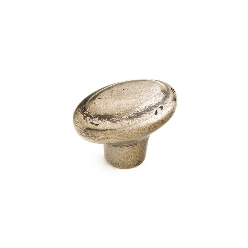 1-7/8" Mountain Oval Cabinet Knob, Italian Nickel