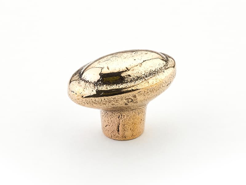 1-7/8" Mountain Oval Cabinet Knob, Natural Bronze