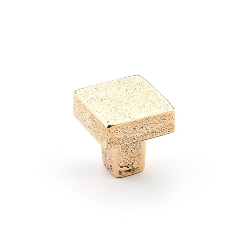 1-1/4" Vinci Square Cabinet Knob, Natural Bronze