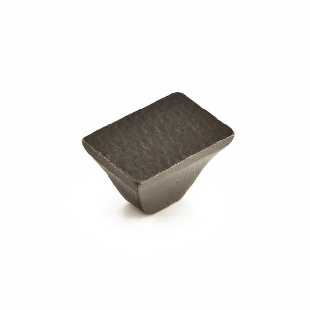 1-1/4" Vinci Rectangle Cabinet Knob, Black Bronze
