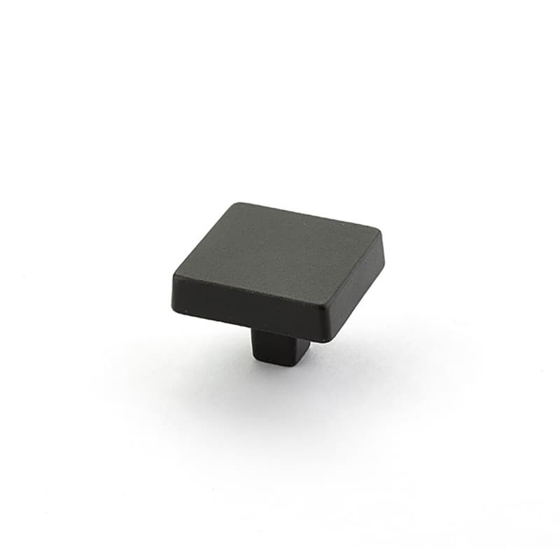 1-3/4" Vinci Square Cabinet Knob, Black Bronze
