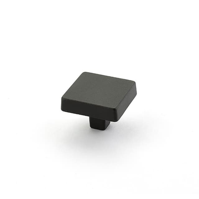 1-3/4" Vinci Square Cabinet Knob, Black Bronze