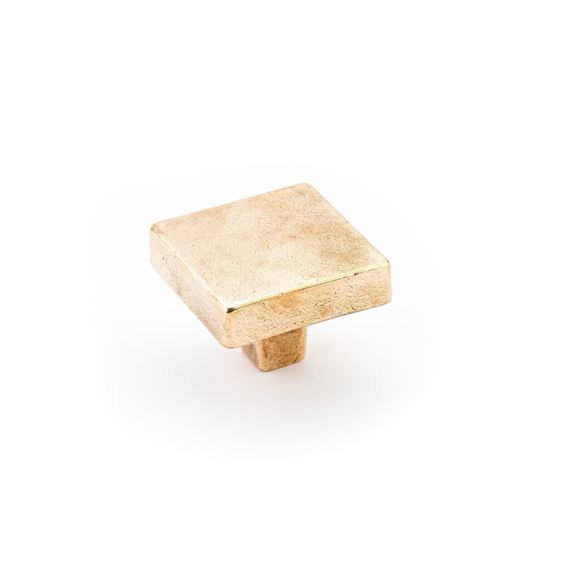 1-3/4" Vinci Square Cabinet Knob, Natural Bronze