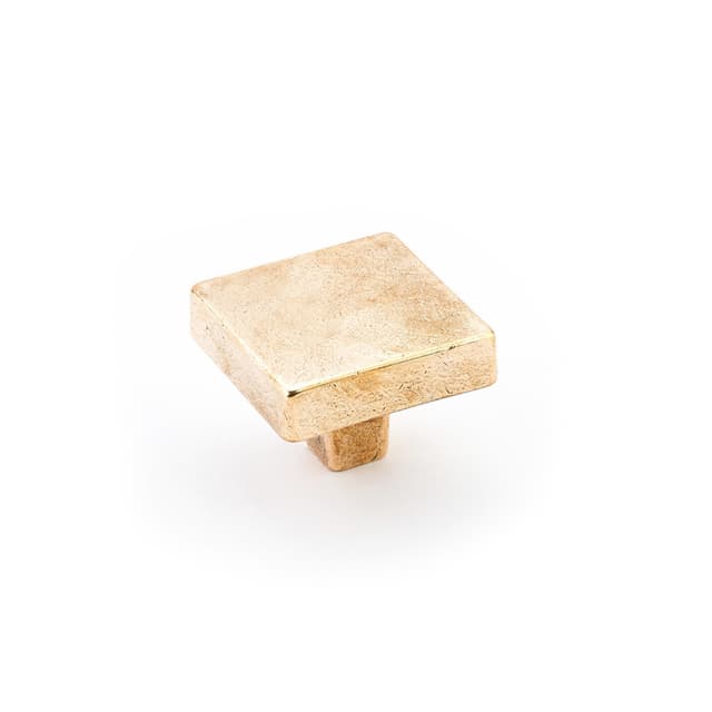 1-3/4" Vinci Square Cabinet Knob, Natural Bronze
