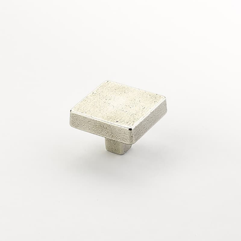 1-3/4" Vinci Square Cabinet Knob, Polished White Bronze
