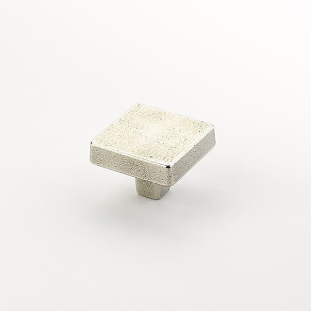 1-3/4" Vinci Square Cabinet Knob, Polished White Bronze