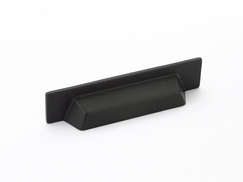 3-3/4" Vinci Cup Pull, Black Bronze