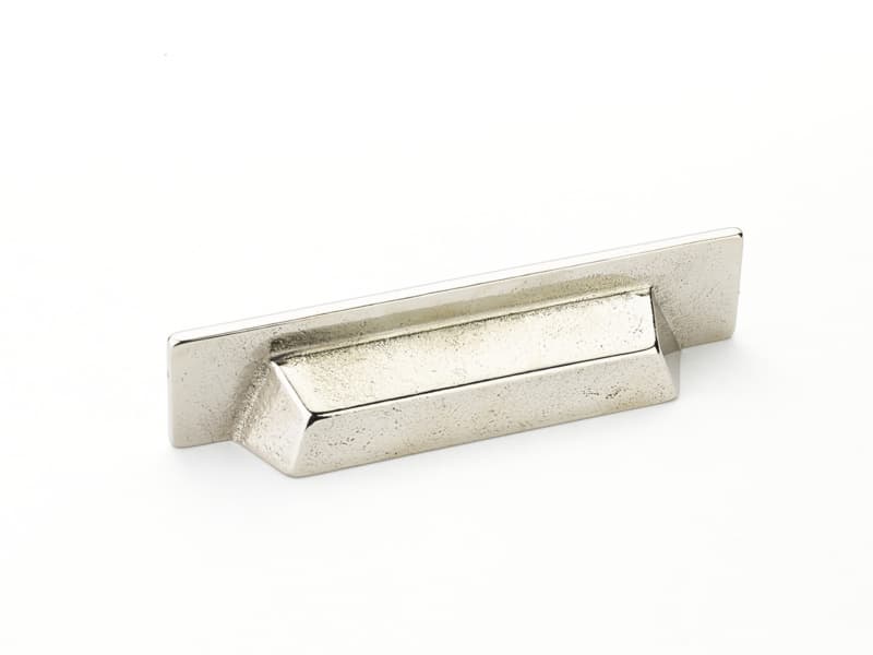 3-3/4" Vinci Cup Pull, Polished White Bronze