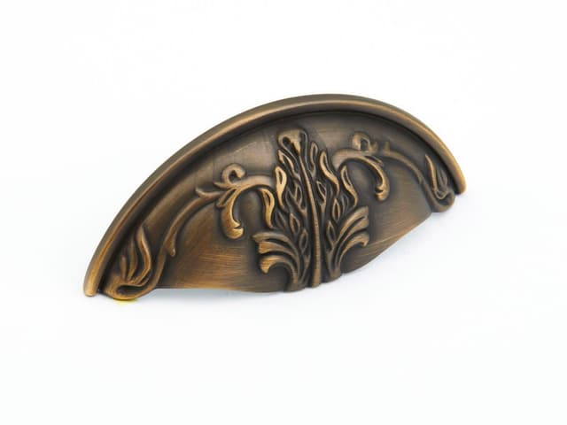 3" Corinthian Cup Pull, Redington Brass