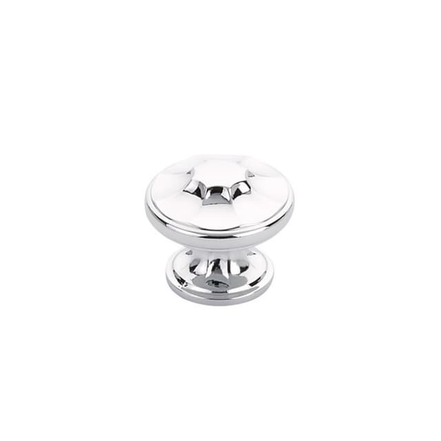 1-3/8" Empire Round Cabinet Knob, Polished Chrome