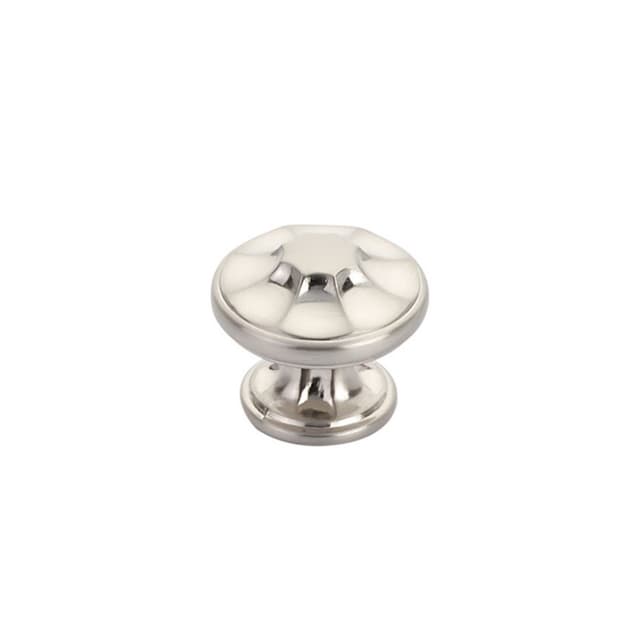 1-3/8" Empire Round Cabinet Knob, Brushed Nickel