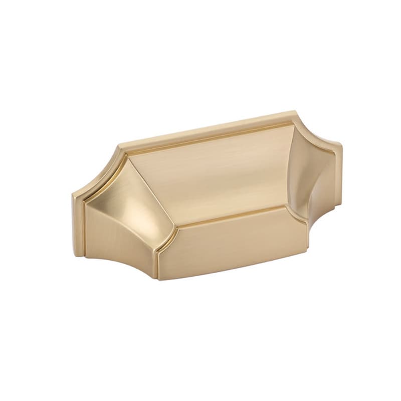 3" Empire Cup Pull, Signature Satin Brass