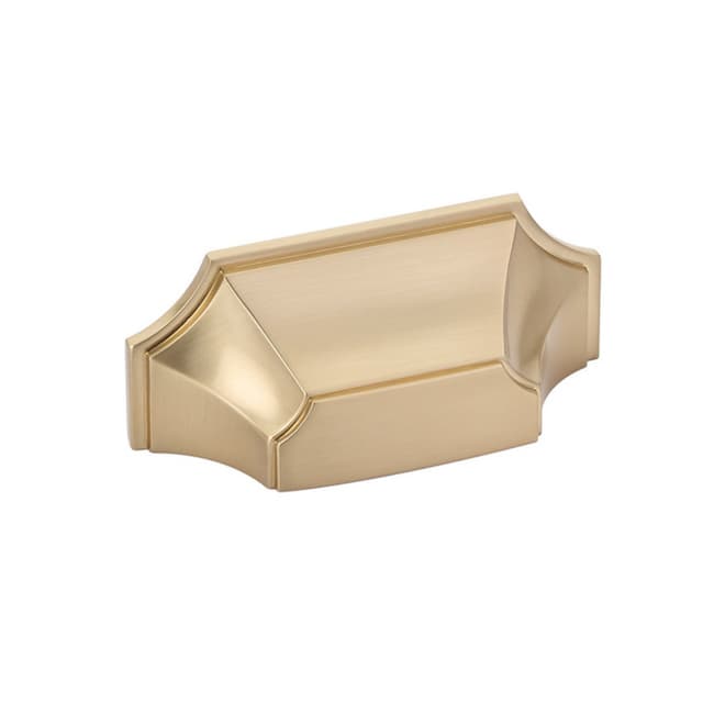 3" Empire Cup Pull, Signature Satin Brass